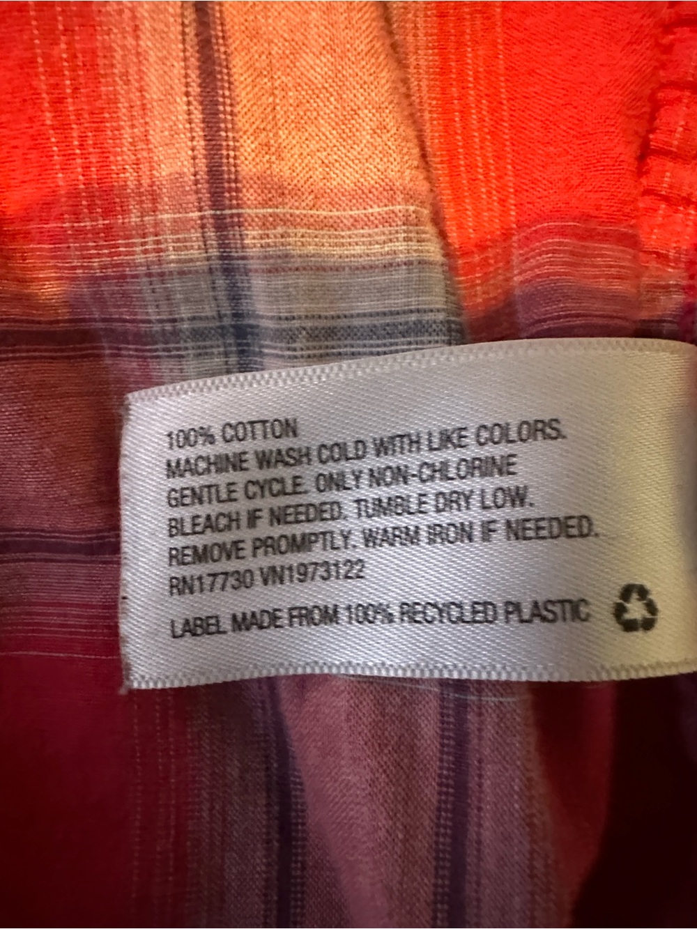 Universal Thread Red Plaid Button-Down Short Sleeve Shirt - Picture 6 of 6